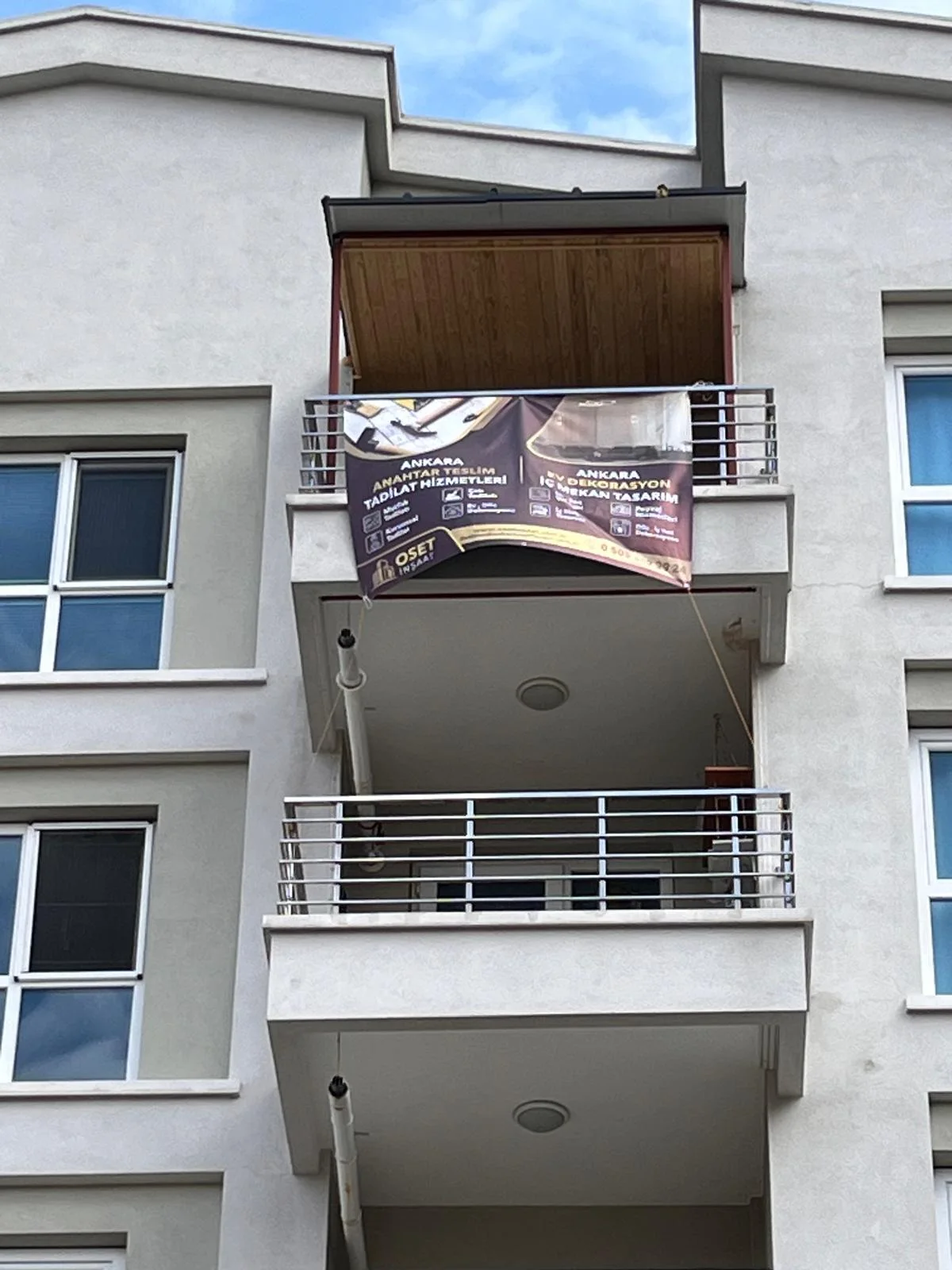 Sandviç panel çatı yapıldı
